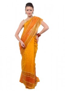 vida-cotton-saree-yellow-besteoffer